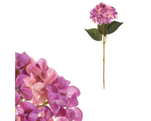 Umelá kvetina hortenzie fialová 75 cm Umelá hortenzia