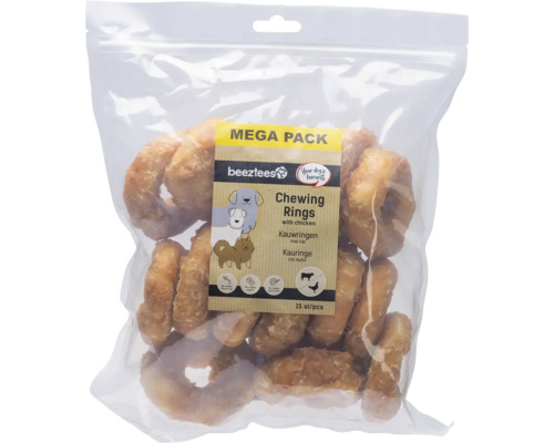 Vrecko žuvacích krúžkov pre psov s kuracím mäsom