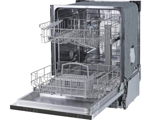 Otvorená umývačka riadu s košmi na riad