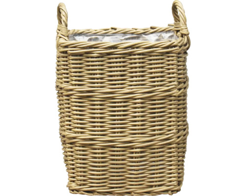 Polyratanový kôš 34x34x40 cm Košík z ratanu s držadlami