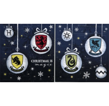 Adventný kalendár Harry Potter s erbmi fakúlt Chrabromil, Bifľomor, Slizolin a Bystrohlav