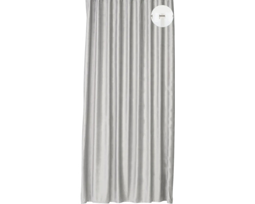 Záves s okami Graz svetlosivý 140x260cm Záclona s očkovým závesom