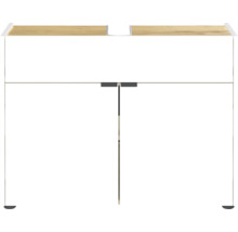 Skrinka pod umývadlo s dvomi dvierkami a drevenou doskou