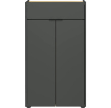 Skrinka na topánky s dvomi dvierkami a jednou zásuvkou