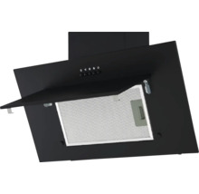 Kovový nástenný digestor s filtrami na ventiláciu kuchyne
