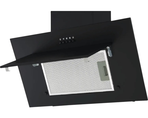 Kovový nástenný digestor s filtrami na ventiláciu kuchyne