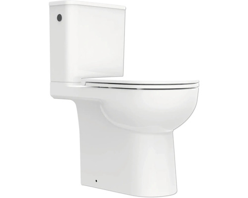 Biela stojaca toaleta s nádržkou