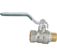 Mosadzný guľový kohút s pákovou rukoväťou