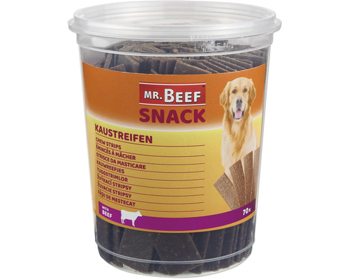 Mr Beef Snack žuvacie prúžky v nádobe