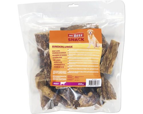 Mr. Beef Snack hovädzie pľúca v 250 gramovom balení