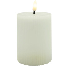Dekoratívna stĺpová sviečka so simulovaným plameňom
