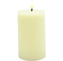 Dekoratívna stĺpová sviečka so simulovaným plameňom