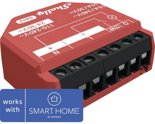 Relé pre inteligentnú domácnosť Shelly Gen3