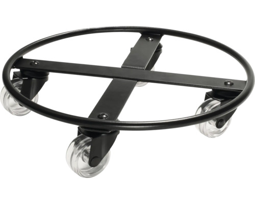 Kovová podložka pod kvetináč s kolieskami