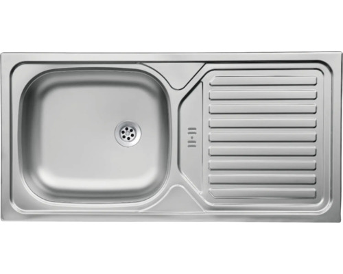 Nerezový drez s odkvapkávacou plochou