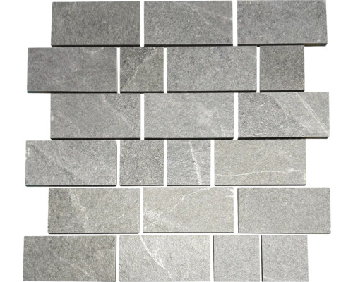 Mozaiková dlaždica z prírodného kameňa v obdĺžnikovom tvare