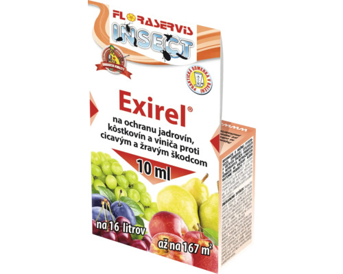 Floraservis Insekt Exirel prípravok na ochranu rastlín proti cicavým a žravým škodcom