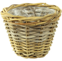 Pletený kvetináč s plastovou vložkou