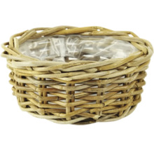 Košík s fóliou ako kvetináč