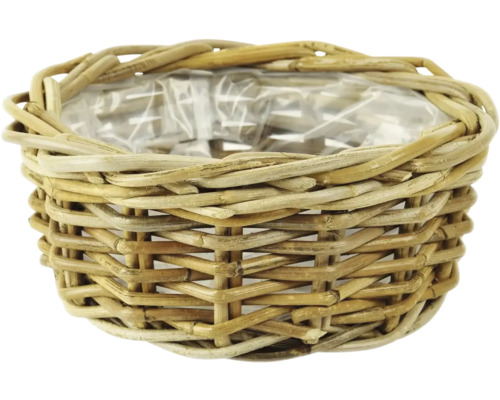 Košík s fóliou ako kvetináč