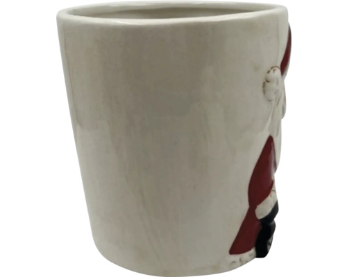Keramický kvetináč s motívom Santa Clausa