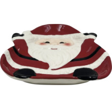 Tanier s motívom Santa Clausa na vianočnú dekoráciu