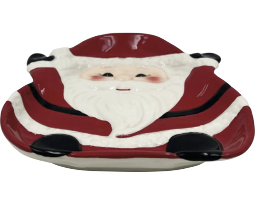 Tanier s motívom Santa Clausa na vianočnú dekoráciu