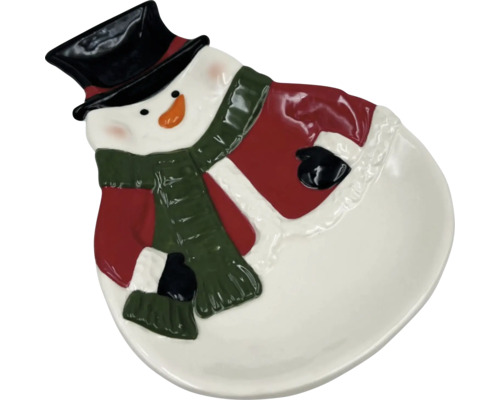 Miska snehuliak ako dekorácia stola