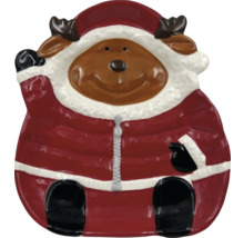 Dekoratívna miska na soby v tvare Santa Clausa
