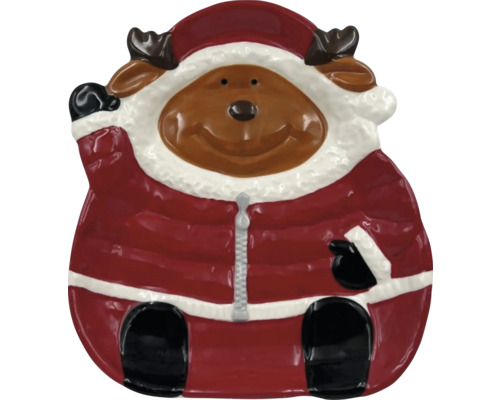 Dekoratívna miska na soby v tvare Santa Clausa