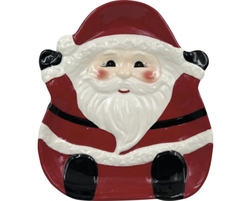 Keramický dekoratívny tanier Santa Claus
