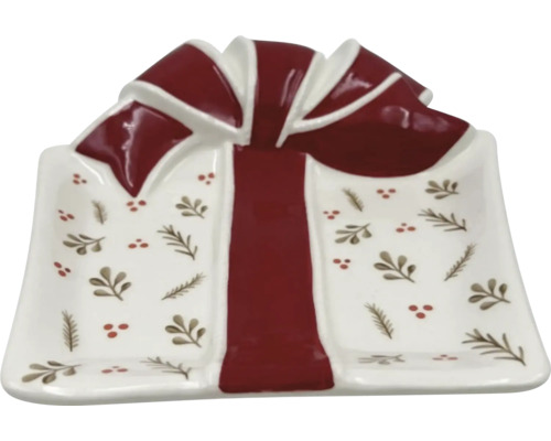 Tanier v tvare darčeka s mašľou