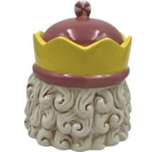 Keramická dóza s vekom v tvare kráľa