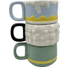 Naskladané, dekoratívne keramické hrnčeky