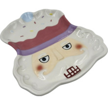 Dekoratívny tanier s tvárou luskáčika