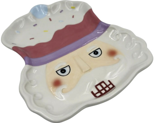 Dekoratívny tanier s tvárou luskáčika