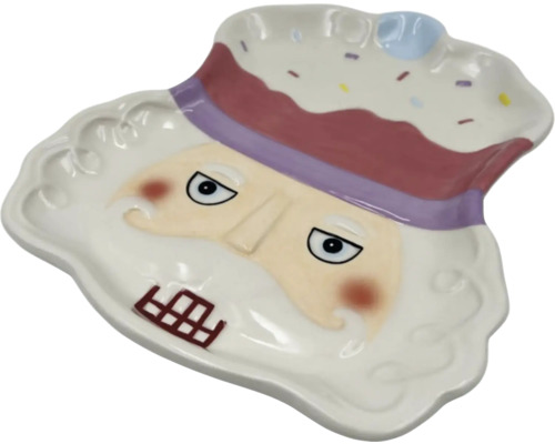 Dekoratívny servírovací tanier na orechy z keramiky.