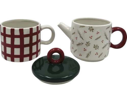 Čajová súprava s šálkou, kanvicou a vekom