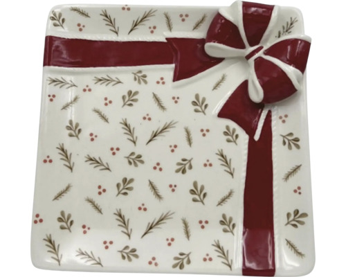 Dekoratívny tanier so vzorom mašle