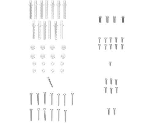 Sortiment skrutiek a hmoždiniek