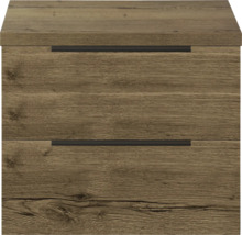 Spodná skrinka farby dreva s dvomi zásuvkami