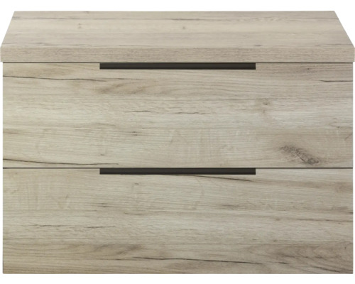 Skrinka pod umývadlo Sanox Seville craft oak 80 x 53 x 45 cm Skrinka pod umývadlo s dvoma zásuvkami