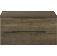 Spodná skrinka s dvomi zásuvkami vo vzhľade dreva