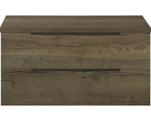 Spodná skrinka s dvomi zásuvkami vo vzhľade dreva