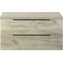 Spodná skrinka s dvomi zásuvkami vo vzhľade dreva