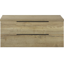 Skrinka pod umývadlo vo farbe dreva s dvomi zásuvkami