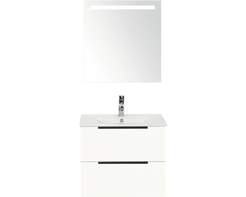 Umývadlo so skrinkou a zrkadlom s osvetlením