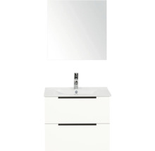 Umývadlo s umývadlovou skrinkou a zrkadlom do kúpeľne