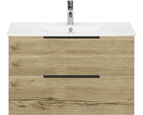 Skrinka pod umývadlo s dvomi zásuvkami a umývadlom na dosku