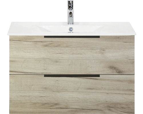 Skrinka pod umývadlo s dvomi zásuvkami a umývadlom na dosku